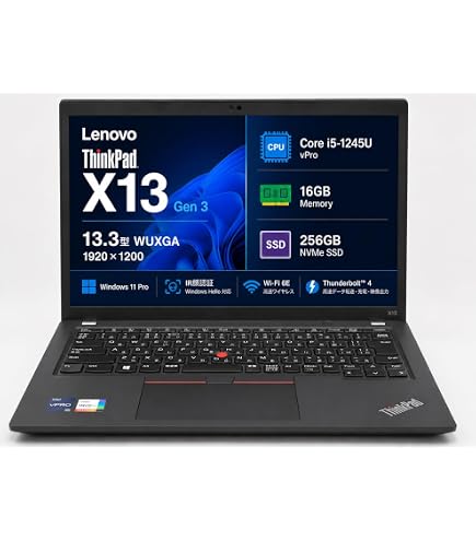 Amazon.co.jp: 【整備済み品】Lenovo ThinkPad X13 Gen1 13.3インチ