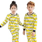 キッズパジャマ ホーム ウェア 子供服 男の子 女の子 上下セット アニマル 春 秋 冬 寝巻き カジュアル お出かけ (120cm)