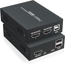 Amazon.co.jp: HDMI KVM エクステンダー USB HDMI 延長器 同時出力