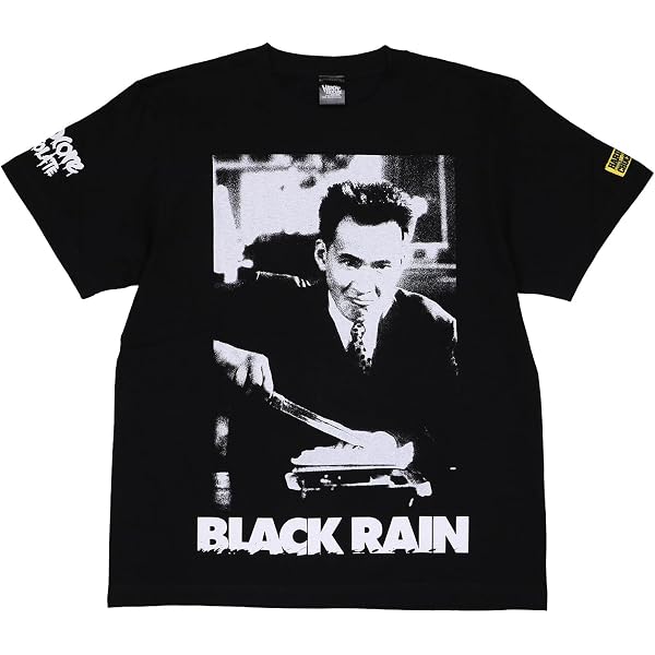 Amazon.co.jp: 映画 BLACK RAIN Tシャツ 黒 Lサイズ BLACK ブラック
