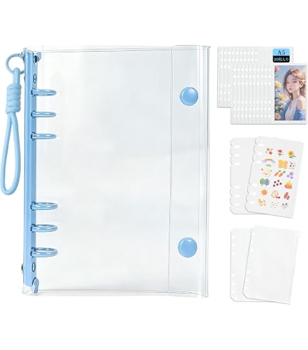 Amazon.co.jp: J.K.T シール帳 透明 バインダー A5サイズ 【2026新販売