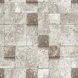HaokHome 69152 DIYモダンファッション石のパターン壁紙壁用レンガのパターン 3D屋内 ベッドルーム装飾 53cm×10m(並行輸入品)