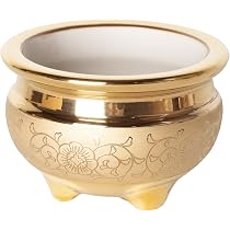 Amazon｜Ceramic Arte (セラミックアルテ) 仏具 金唐草 [ 香炉 4.0寸