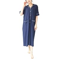 Amazon.co.jp: マタニティ パジャマ 夏 半袖 ワンピース 前開き 綿100