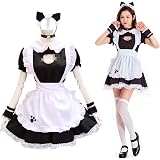 Amazon Solai セクシー コスプレ メイド 猫 メイド服 衣装 エプロン 猫の手付き S コスプレ 仮装 通販