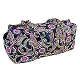 Vera Bradley Largeトラベラーダッフルバッグ ブラック