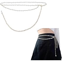 Amazon | [YANHUILAY] パールベルト レディース チェーンベルト