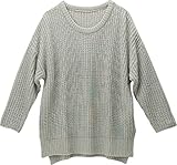 アビックス アルゴヴィア シンプルニットチュニック M-L グレー ニット 346110