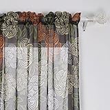 Deconovo Sheer CurtiansモダンフラワーグロメットSheer Panels For Kids 1ペア 42x63 Inch CT1194D-1