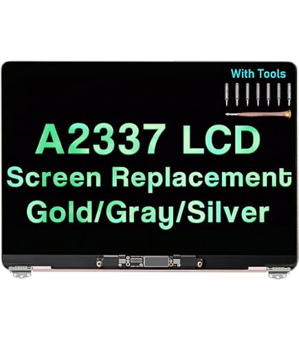 Amazon.co.jp: GBOLE A2337 スクリーン 交換用 ゴールド MacBook Air