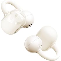 ⭐️イヤーカフ型イヤホン　ベージュ　ワイヤレスイヤホン　かわいい ⭐️イヤーカフ型イヤホン ベージュ ワイヤレスイヤホン かわいい