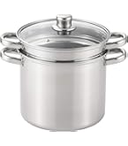 Amazon｜ビタクラフト 深型 両手鍋 ザル 1年保証 パスタパン 21cm