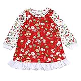 Cutelove　ドレス　 プリンセスドレス　クリスマスツリー柄　長袖　ロングスリーブ　女の子　ベビー　ガールズ　赤ちゃん　幼児　秋　可愛い　素敵　カジュアル　普段着　素敵　韓国　チュチュベビー