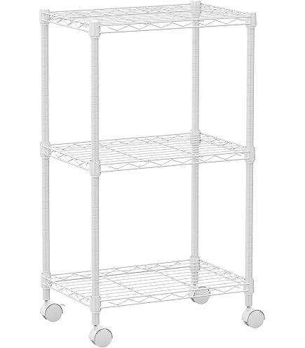 Amazon｜無印良品 スチールパイプワゴンラック 3段 82944808｜スチール