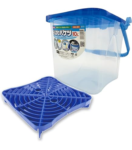 青 バケツ ロゴ入り 仕切付きバケツ 青 | 株式会社テラモト