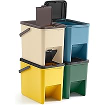 SONGMICS ゴミ箱 Amazon｜SONGMICS ゴミ箱 分別 キッチン用 20Lx4個セット