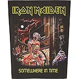Iron Maiden バックパッチ Somewhere In Time Band Logo 新しい 公式 (36Cm X 29Cm) Size One Size