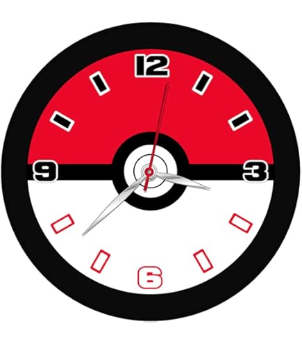 Amazon.co.jp: ポケットモンスター ピカチュウ 壁掛け時計 POK3159 赤