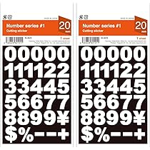Amazon.co.jp: シール 数字 防水 白 ホワイト おしゃれ