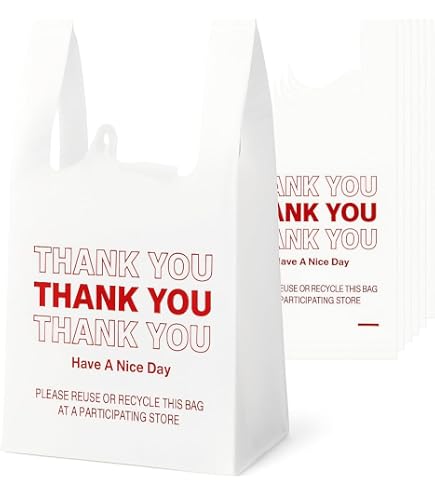 Amazon.co.jp: Copeflap 手提げ袋 ビニール袋 レジ袋 thank you 袋 