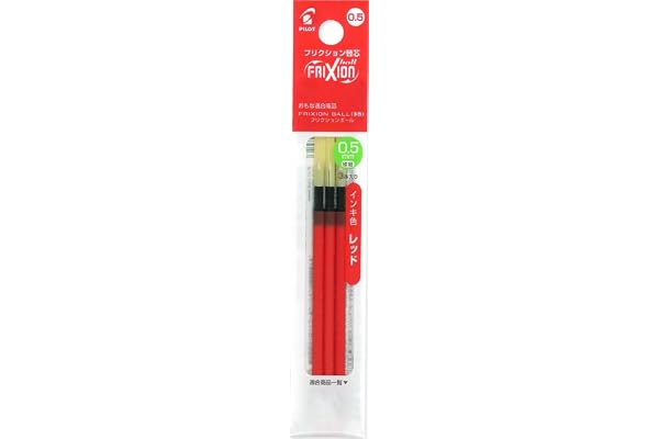 Pilot パイロット フリクションボールペン 05 スリム ボール3用 替芯 レッド (LFBTRF30EF3R) 1 set
