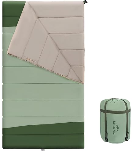 Amazon.co.jp: Naturehike 寝袋 シュラフ 封筒型 1人【完全展開