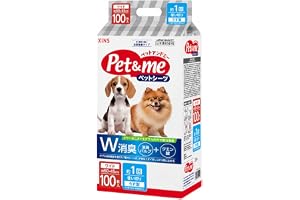ペットアンドミー ペットシーツ W消臭 薄型 1回吸収 ワイドサイズ 45×60cm 100枚入り