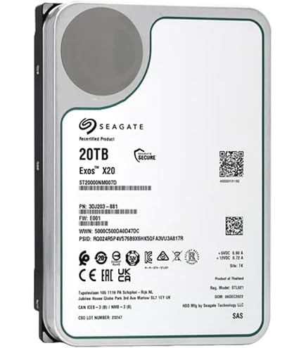 Amazon | 【整備済み品】 Seagate Exos X18 SATA 512E CMR 内蔵
