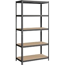 【新品】☆5段スチール多目的シェルフOK☆【アウトレット】 Amazon｜SONGMICS スチールラック 幅100cm オープンラック オープン