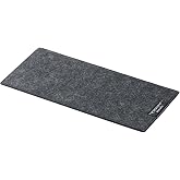 サンワダイレクト キーボードマット 幅32×奥行14.5cm フェルト 静音 滑り止め 小型 コンパクト グレー 200-KBMAT1DGY-S | テンキーレスキーボード,キーボード,パッド