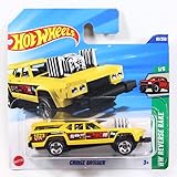 HW 2025 ＃091r クルーズ ブルーザー イエロー ＜ショートカード＞ [並行輸入品]