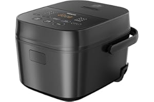 【Amazon.co.jp限定】[山善] 炊飯器 一人暮らし 5.5合 3種類炊き分け機能 マイコン式 低温調理 無洗米モード 保温 予約機能 ブラック AMRC-10M(B)