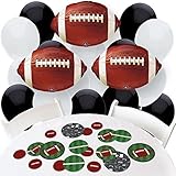 End Zone – Football – 紙吹雪とバルーンベビーシャワーまたは誕生日パーティーデコレーション – コンボキット