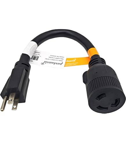 Parkworld 691968 RVピグテールショアパワー15A〜30Aドッグボーンアダプタ電源コード5-15PオスとツイストロックL5-30R Female Amazon.co.jp: Parkworld 691968 RVピグテールショアパワー15A〜30A