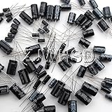 電解コンデンサ 16V 50V オリジナルセット 1uF～1000uF 25種類 各5個（合計125個） オリジナル キット セット 龜旅