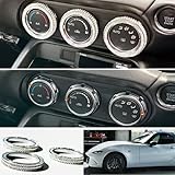 ロードスター ND5RC エアコン ダイヤルカバー スイッチ カバー ダイヤルリング クリスタル