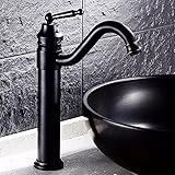 awxjx銅レトロスタイルとBasinホットとコールドトイレブラックシンクミキサータップ