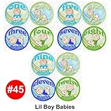 BOY BABIES Baby Month Onesie Stickers Baby Shower Gift Photo Shower Stickers, baby shower gift by On