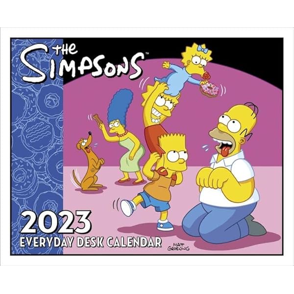 The Simpsons 2022 Desk Block Page A Day Calendar Gran vrogue.co