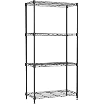 Amazon｜IZEUK スチールラック 4段 高さ伸縮メッシュ 収納棚 防錆加工