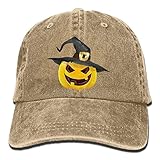 大人 デニム キャップハッピーハロウィン パンプキン かぼちゃ 今季最新 ヒップホップ レジャー・キャップ 軽量 紫外線対策 日よけ 小顔効果 プリント付き 無地 ベージュ