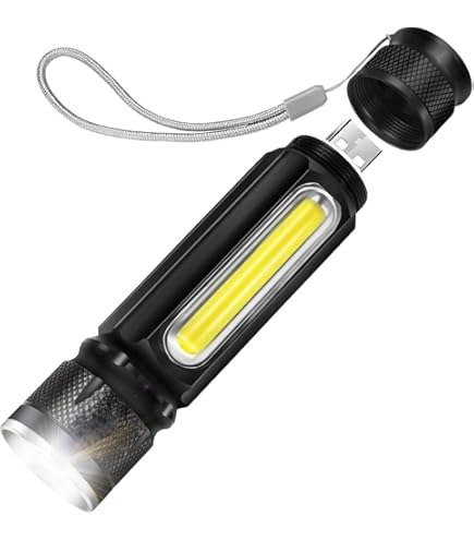 Amazon.co.jp: 懐中電灯 ハンズフリー懐中電灯 LEDライト 充電式