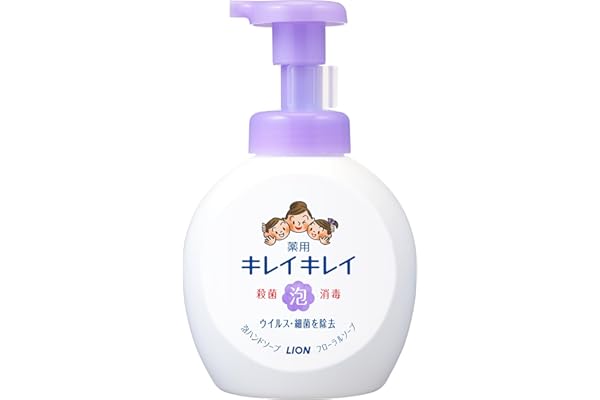 Kirei Kirei Medicated Foaming Hand Soap, Floral Soap Scent, Large Pump Size 16.9 fl oz (500 ml) (Quasi Drug)