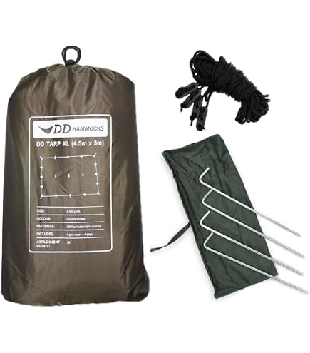 Amazon | DD Hammocks DD タープ 5×5 (オリーブグリーン）日本正規品