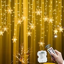 Amazon.co.jp: クリスマス 飾り イルミネーション 雪の結晶 クリスマス
