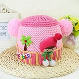 ニット帽子 保温 女の子可愛い 冬 防寒帽子 2017 新製品 pink