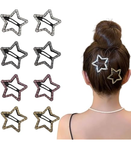 Amazon | ヘアクリップ 星 10個入り 星型 ヘアピン かわいい 大きめ