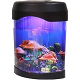 LEDMOMO 卓上 led クラゲ アクアリウム 水槽 インテリア テーブルライト 癒し置物 イルミネーション搭載 インテリアライト プレゼント