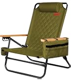Amazon.co.jp: DesertFox キャンプチェア リクライニングローチェア