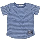 TAPPET インディゴボーダーTシャツ ブルー(BL) 120